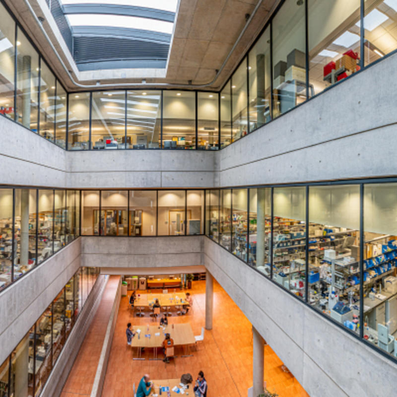 Research building interior