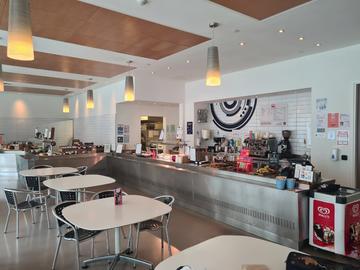 DCHB cafe Image of Dorothy Crowfoot Hodgkin building cafe front
